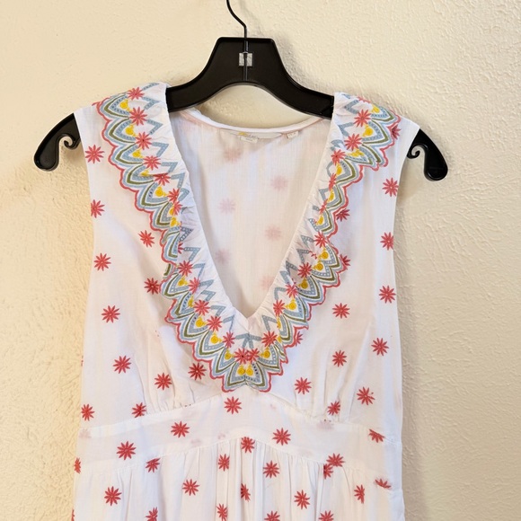 Boden white broderie ruffle embroidered maxi dress - Picture 5 of 11